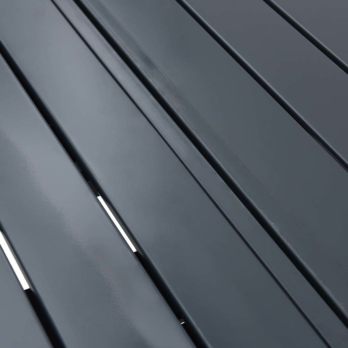 utvidbare bord 2 stk Antrasitt 210x90x73 cm stål, vidaXL utvidbart hagebord Antrasitt (140-210)x90x73 cm stål