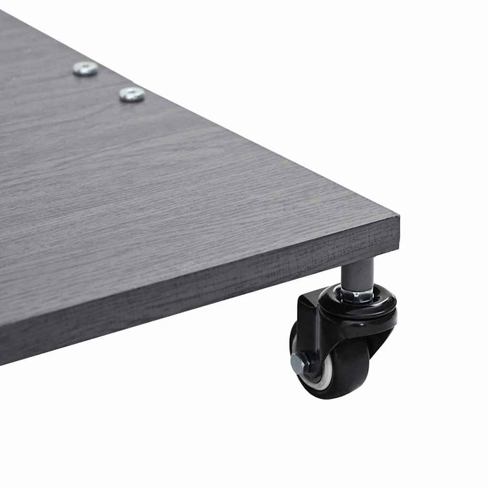 Uteliv parasollfester Mørkt tre 45 x 45 x 31.5 cm Stål