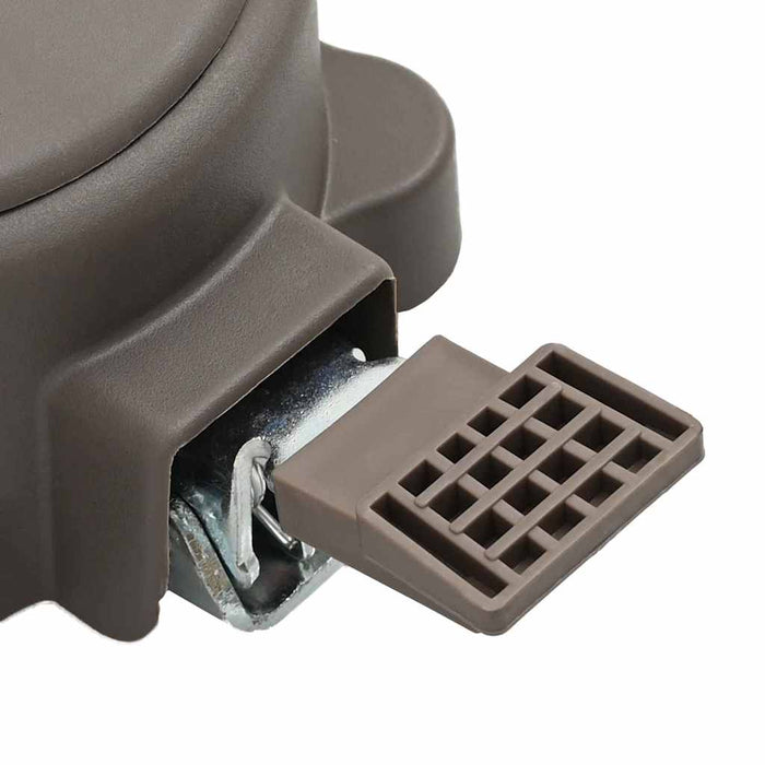 Svingepedal sølv 22 x 14 x 6 cm Stål