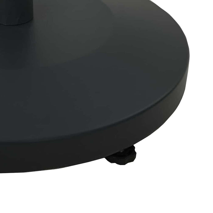 Uteliv parasollfester Svart 48 x 48 x 32 cm Stål, betong