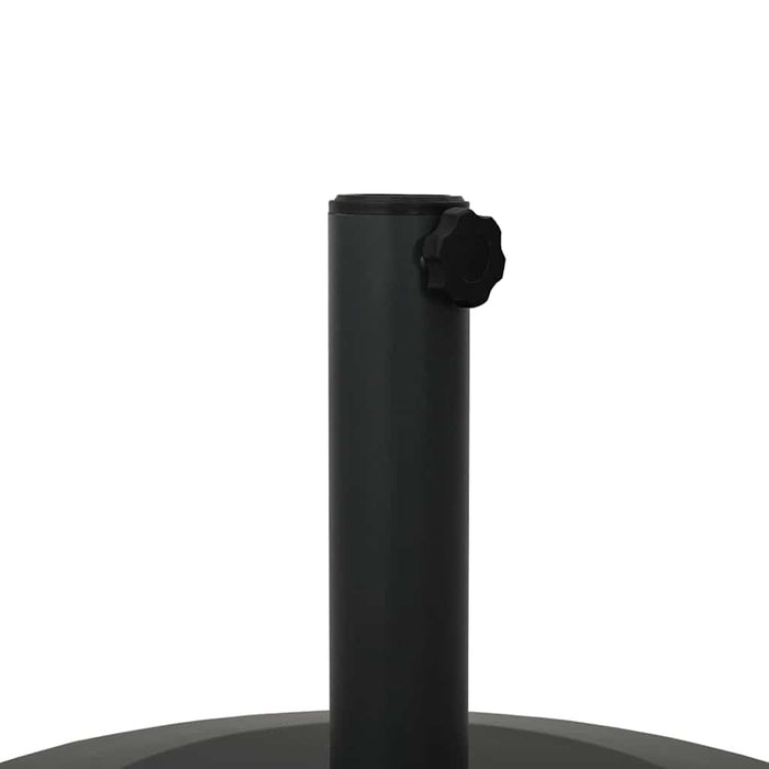 Uteliv parasollfester Svart 48 x 48 x 32 cm Stål, betong