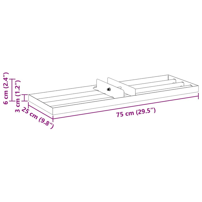 Hageleveller erstatningshode 75 x 25 x 6 cm