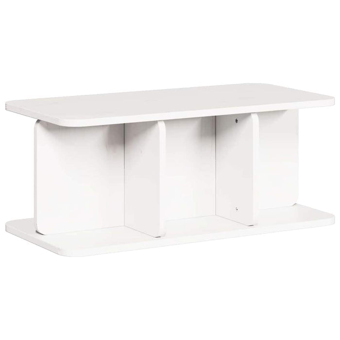 Kaffebord Hvit 80 x 39.5 x 33.5 cm Heltre furu