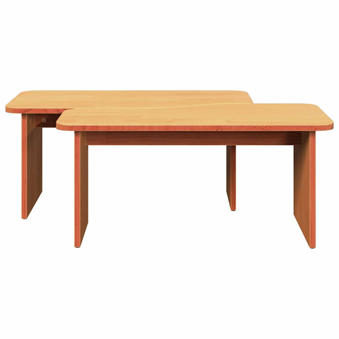 Kaffebord Voksbrun 100 x 69 x 35.5 cm Heltre furu