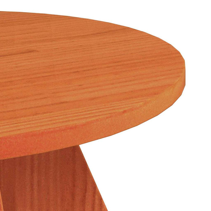 Kaffebord 3 pcs Voksbrun 49 x 49 x 30 cm Heltre furu