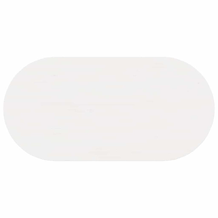 Kaffebord Hvit 80 x 39.5 x 35 cm Massivt furutre