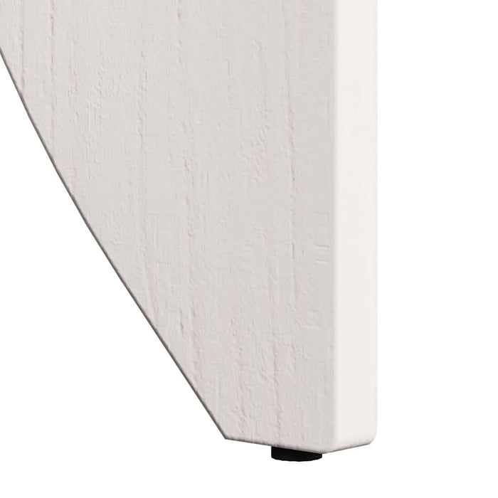 Kaffebord 2 pcs Hvit 41,5 x 41,5 x 44 cm Heltre furu