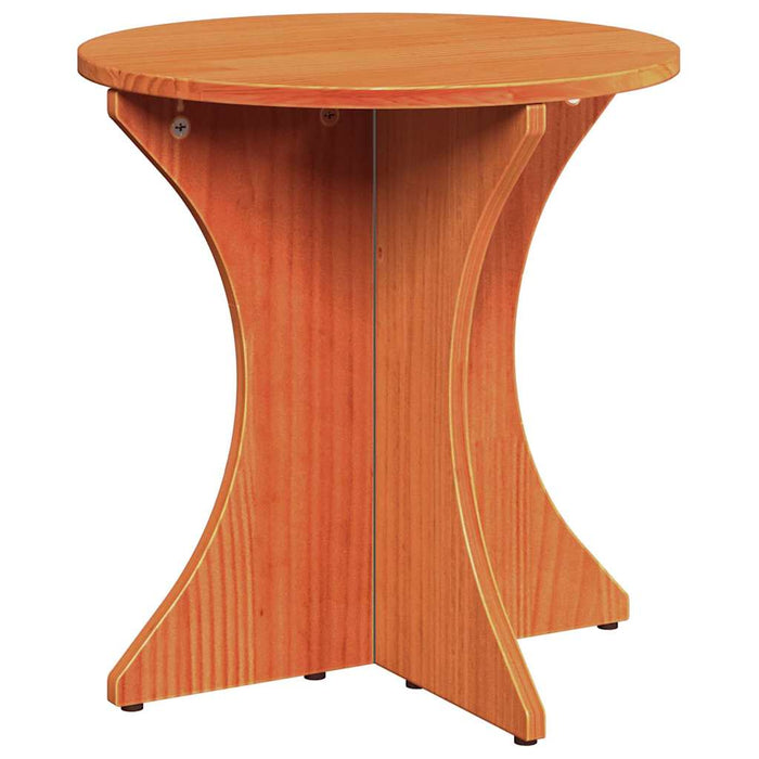 Kaffebord 2 pcs Voksbrun 46 x 46 x 47 cm Heltre furu