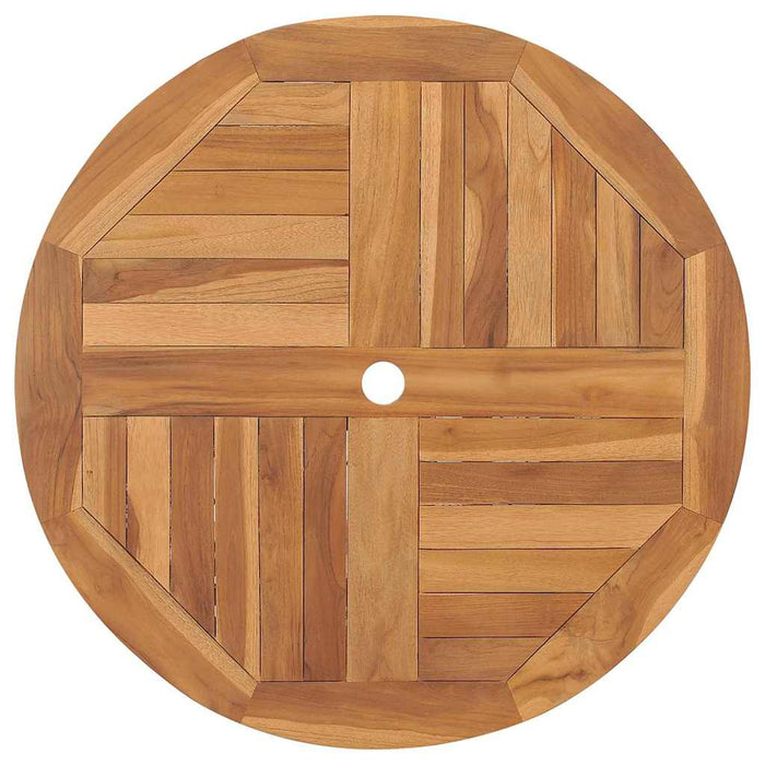 3-delt sammenleggbart hage bistro-sett i solid akasietre