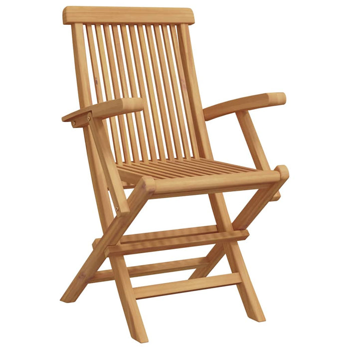 3-delt Sammenleggbar Hage Bistro Set Solid Tre Akasie