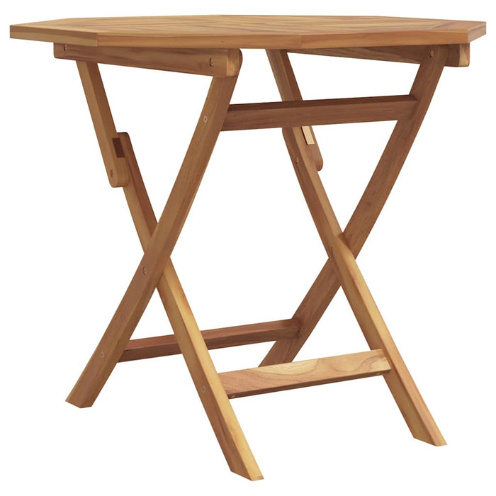 3-delt Sammenleggbar Hage Bistro Set Solid Tre Akasie