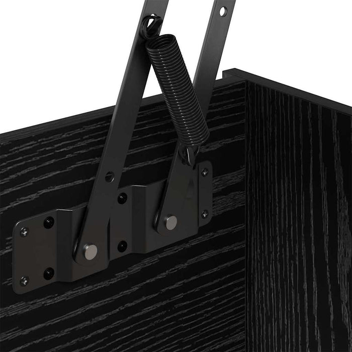 Kaffebord Svart eik 80 x 50,5 x 42,5 cm Konstruert tre