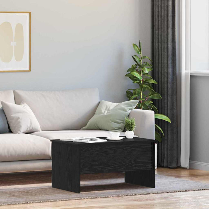 Kaffebord Svart eik 80 x 50,5 x 42,5 cm Konstruert tre