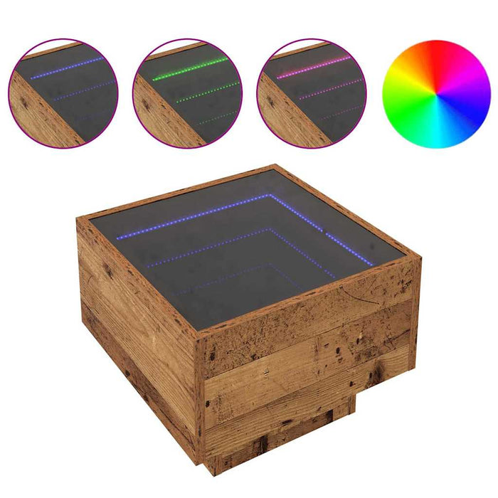 Kaffebord Gammelt tre 40 x 40 x 30 cm Konstruert tre