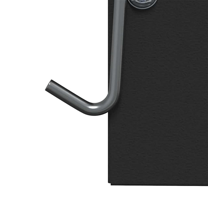 Kaninfôrer Svart 20 x 12,5 x 25 cm Kaldvalsget Stål