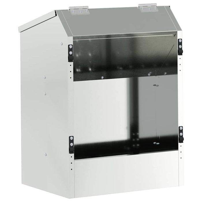 Kaninfôrer sølv 64.5 x 25.5 x 45.5 cm Galvanisert Stål