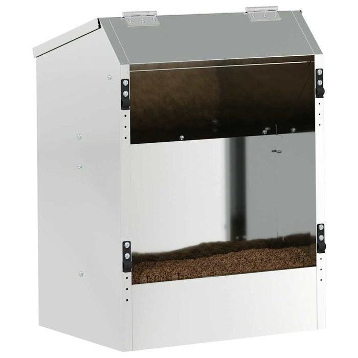 Kaninfôrer sølv 64.5 x 25.5 x 45.5 cm Galvanisert Stål