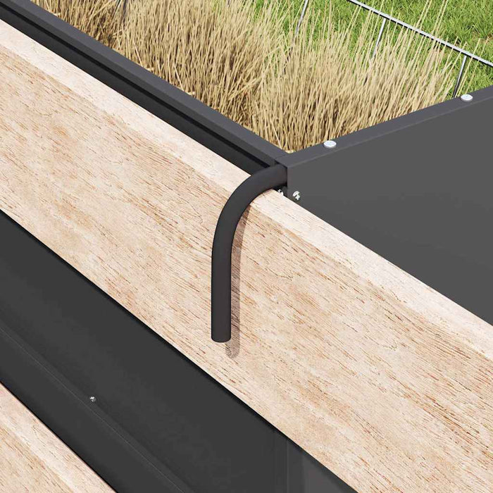 Hengende Høyfôringssystem Svart 61 x 33 x 66 cm