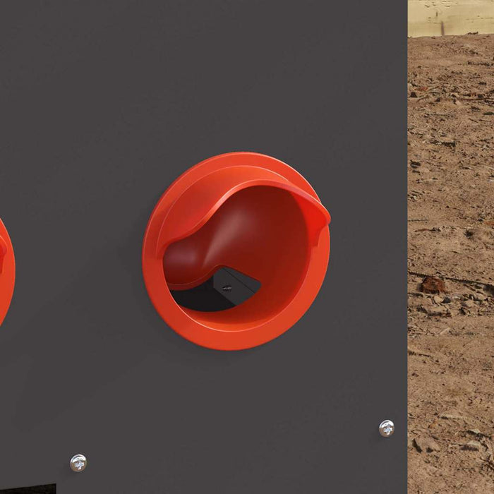 Hønsefutteral Svart 60.5 x 29 x 51 cm Kaldvalsget Stål