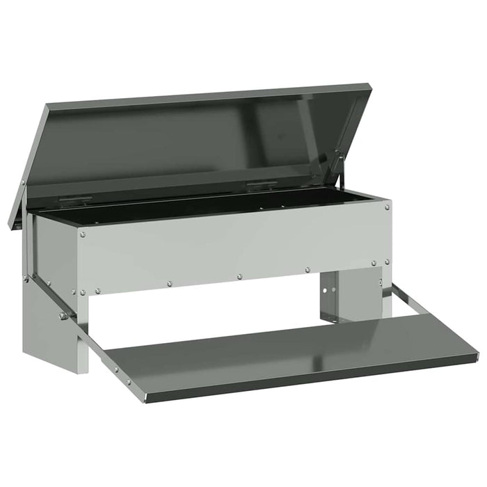 Kylling Trampefrø sølv 48,5 x 39,5 x 19 cm Galvanisert Stål