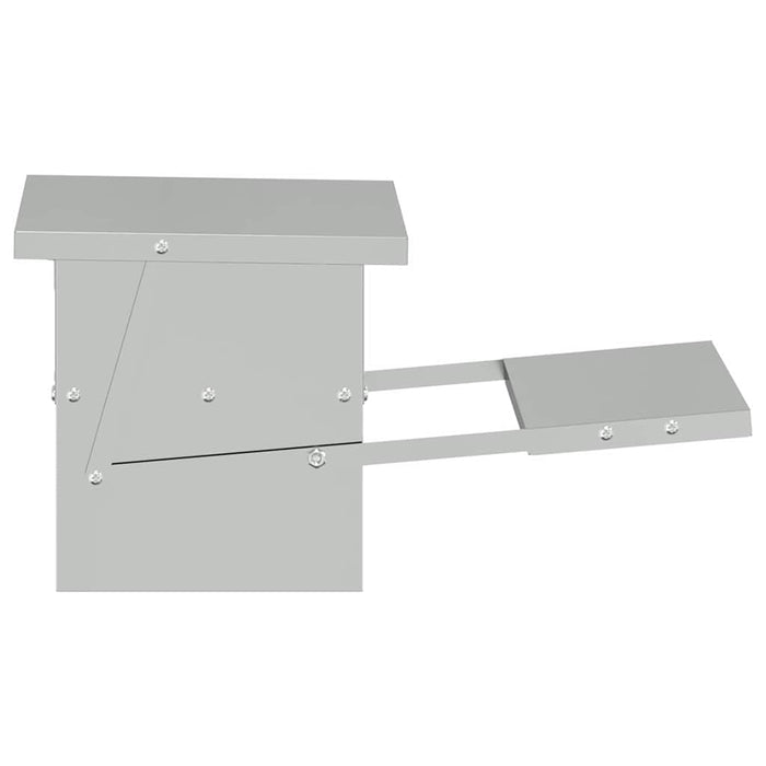 Kylling Trampefrø sølv 48,5 x 39,5 x 19 cm Galvanisert Stål