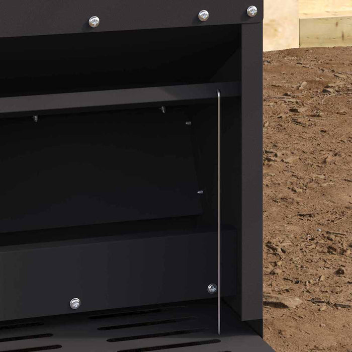 Kylling Trampefrø Svart 25 x 42 x 40 cm Kaldvalsget Stål