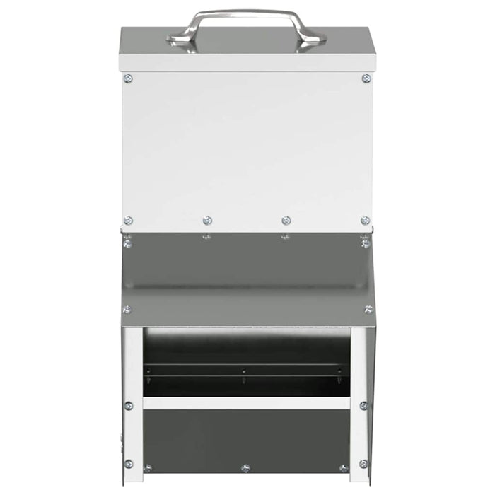 Hønsefutteral sølv 20 x 25 x 35 cm Galvanisert Stål