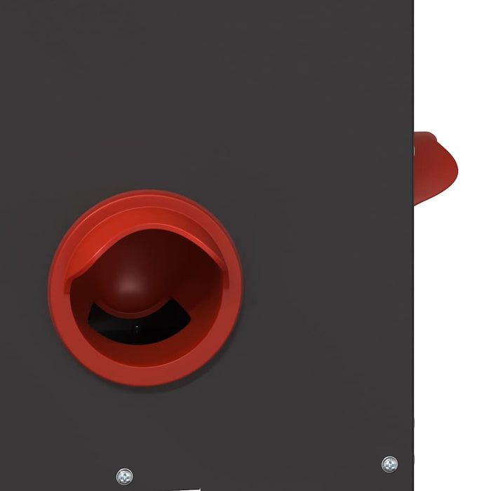 Hønsefutteral 2 pcs Svart 60.5 x 29 x 51 cm Kaldvalsget Stål