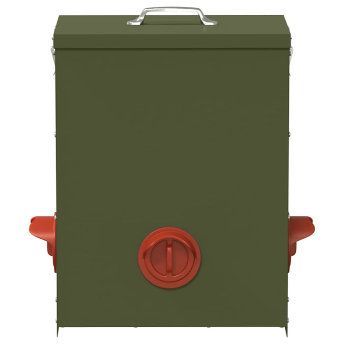 Hønsefutteral 2 pcs Olivengrønn 32,5 x 20,5 x 43 cm