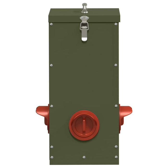 Hønsefutteral 2 pcs Olivengrønn 32,5 x 20,5 x 43 cm