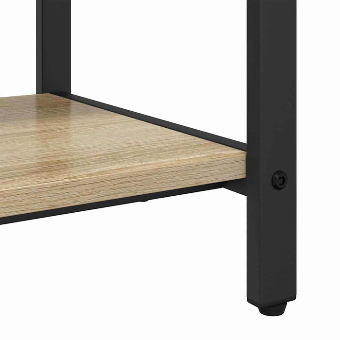 Kleshenger med hylle Sonoma eik 75 x 34 x 184 cm Konstruert tre