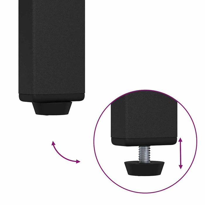 Kleshenger med hylle Røkt eik 75 x 34 x 184 cm Konstruert tre