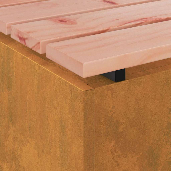 Hagebenk Rusten 60 x 40 x 43 cm Cortenstål