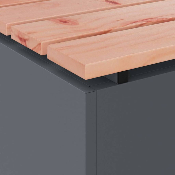 Hagebenk Antrasitt 80 x 40 x 43 cm Stål