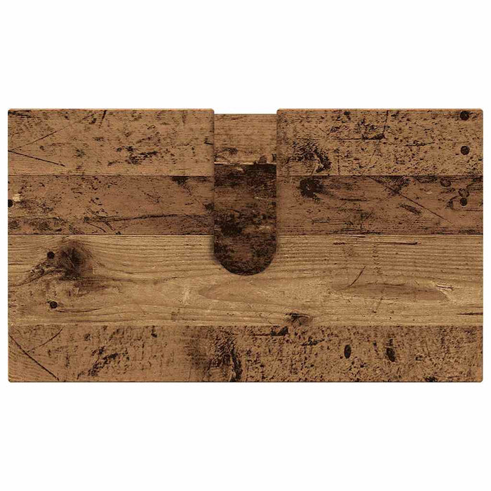 Baderomsinnredningssett 3 pcs Gammelt tre 61 x 35 x 64 cm