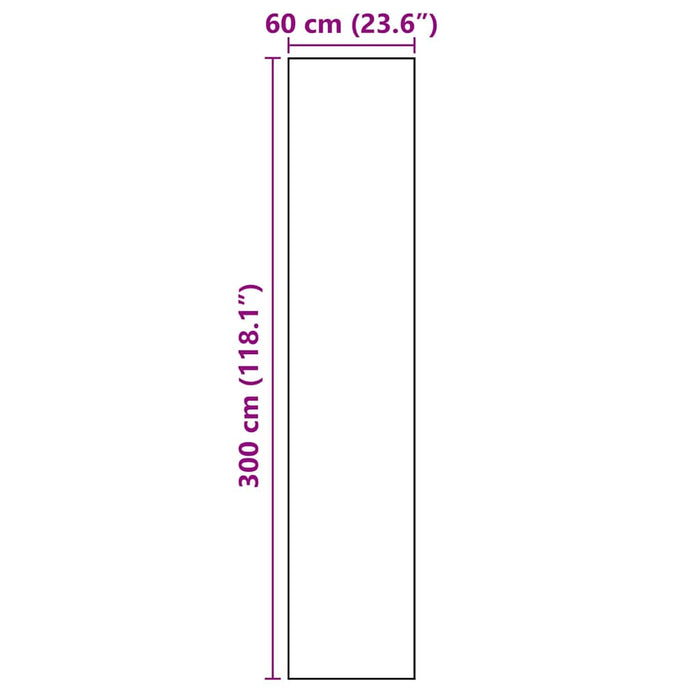 Kjøkken matte Blomster Svart 300 x 60 cm Fløyel