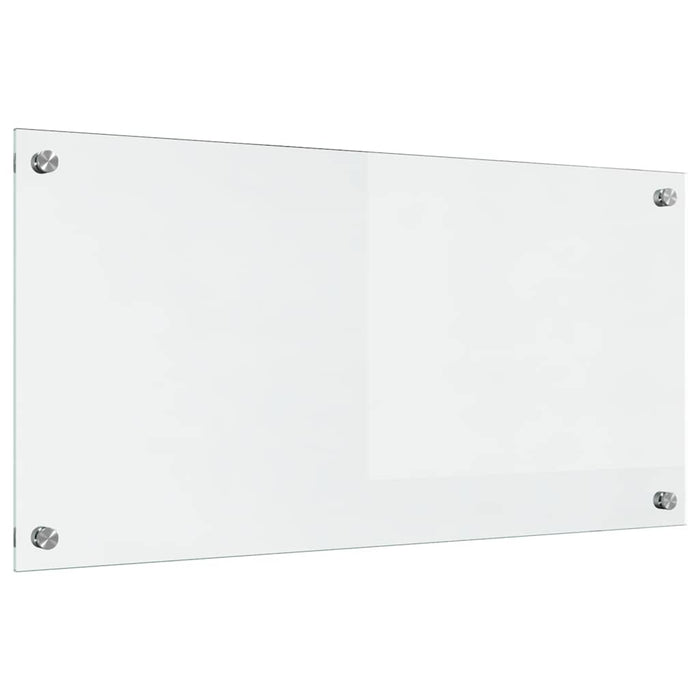 Kjøkkenbakplate Gjennomsiktig 80 x 40 x 0,8 cm herdet glass