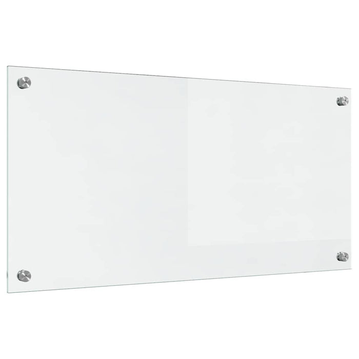 Kjøkkenbakplate Gjennomsiktig 80 x 40 x 0,8 cm herdet glass