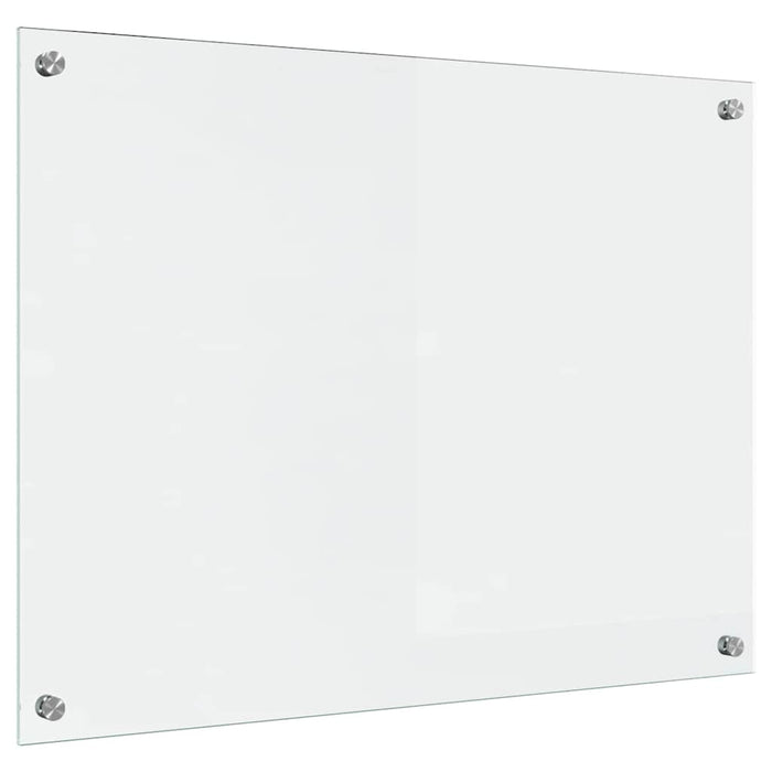 Kjøkkenbakplate Gjennomsiktig 80 x 60 x 0.8 cm herdet glass