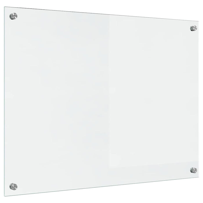 Kjøkkenbakplate Gjennomsiktig 80 x 60 x 0.8 cm herdet glass