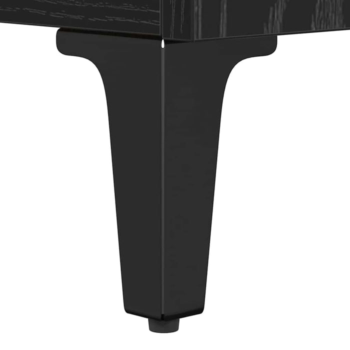 Kaffebord med skuff Svart eik 90 x 49 x 45 cm Konstruert tre