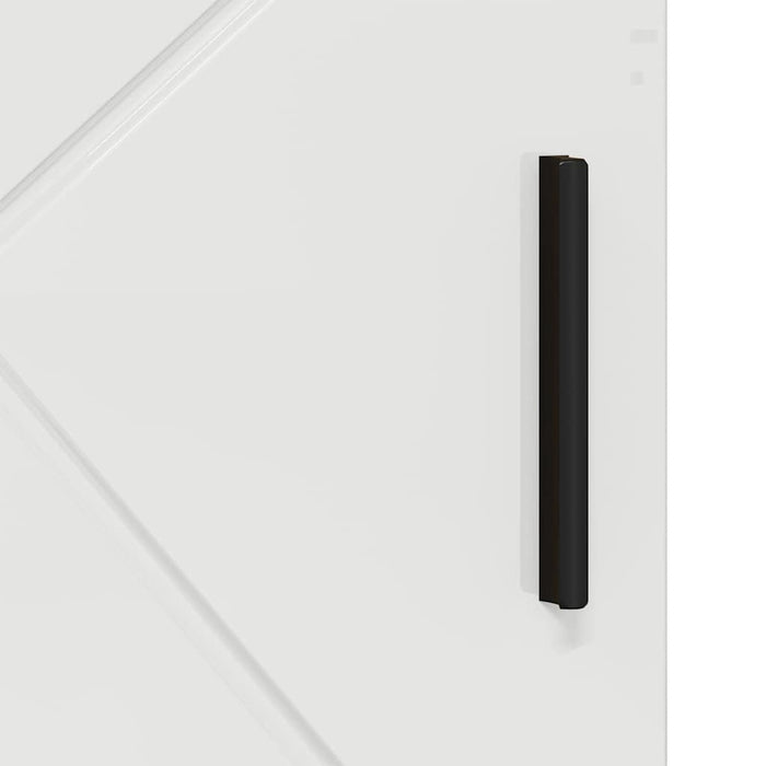 Baderomsskap Høyglans hvit 60 x 35 x 80 cm Konstruert tre