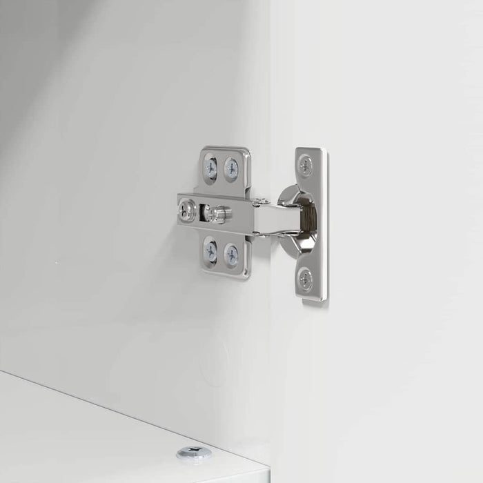 Baderomsskap Høyglans hvit 30 x 35 x 95 cm Konstruert tre