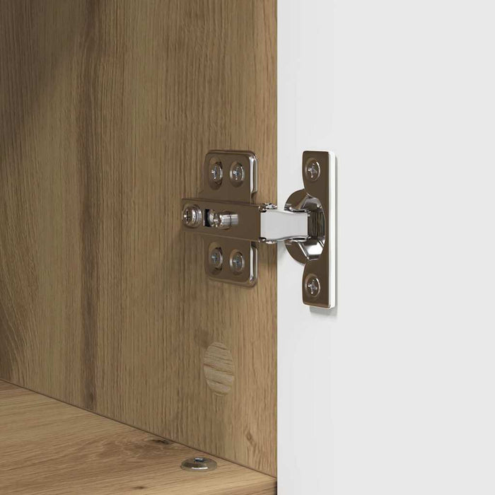 Baderomsskap med dør artisan eik 30 x 35 x 95 cm Konstruert tre