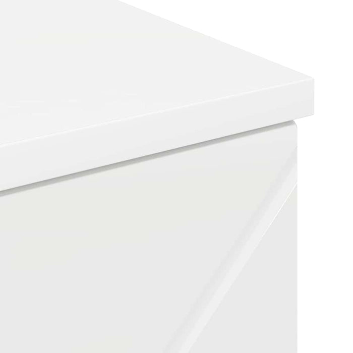 Baderomsskap Høyglans hvit 30 x 35 x 80 cm Konstruert tre