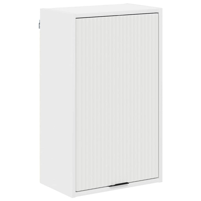 Baderomsskap Veggmontert Hvit 39 x 23.5 x 65 cm Konstruert tre