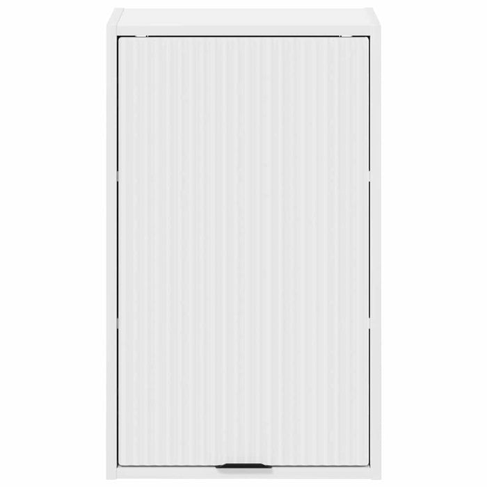 Baderomsskap Veggmontert Hvit 39 x 23.5 x 65 cm Konstruert tre
