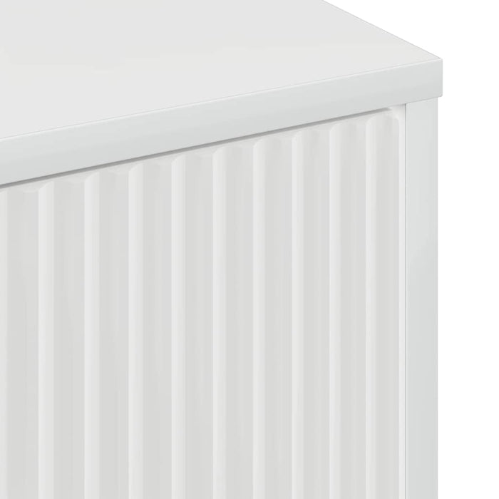 Baderomsskap Høyglans hvit 39 x 23.5 x 65 cm Konstruert tre