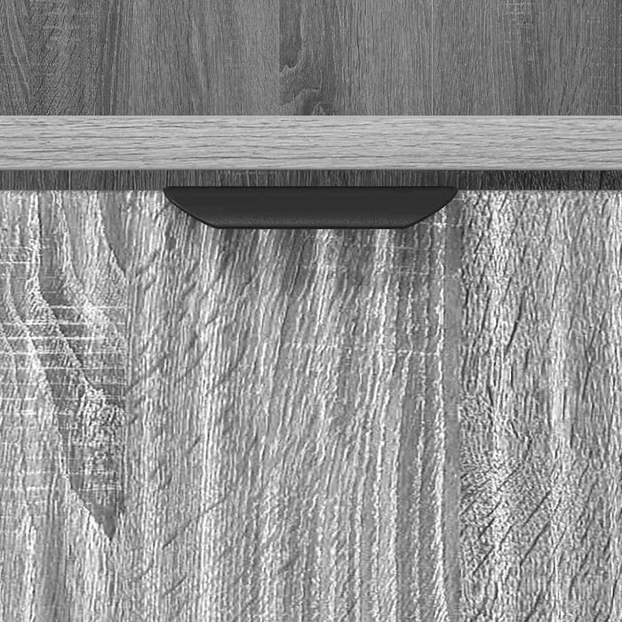 Høyt baderomsskap Grå sonoma 31.5 x 33 x 190 cm Konstruert tre