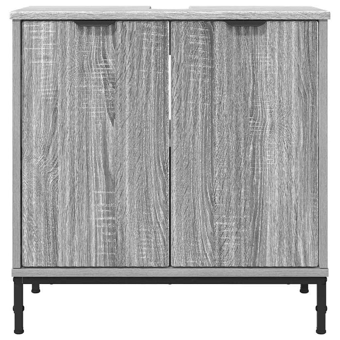 Baderomsvaskeskap Grå sonoma 60,5 x 33,5 x 61 cm Konstruert tre